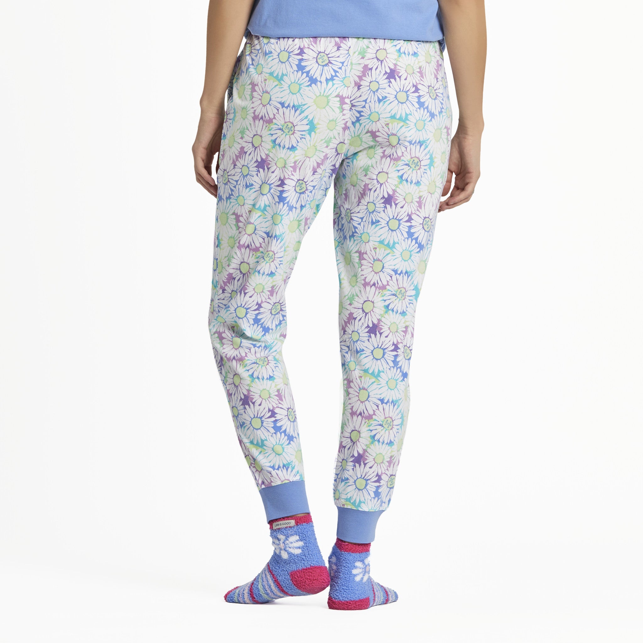 Women's Tie Dye Daisy Pattern Snuggle Up Sleep Jogger | Shop Life is Good