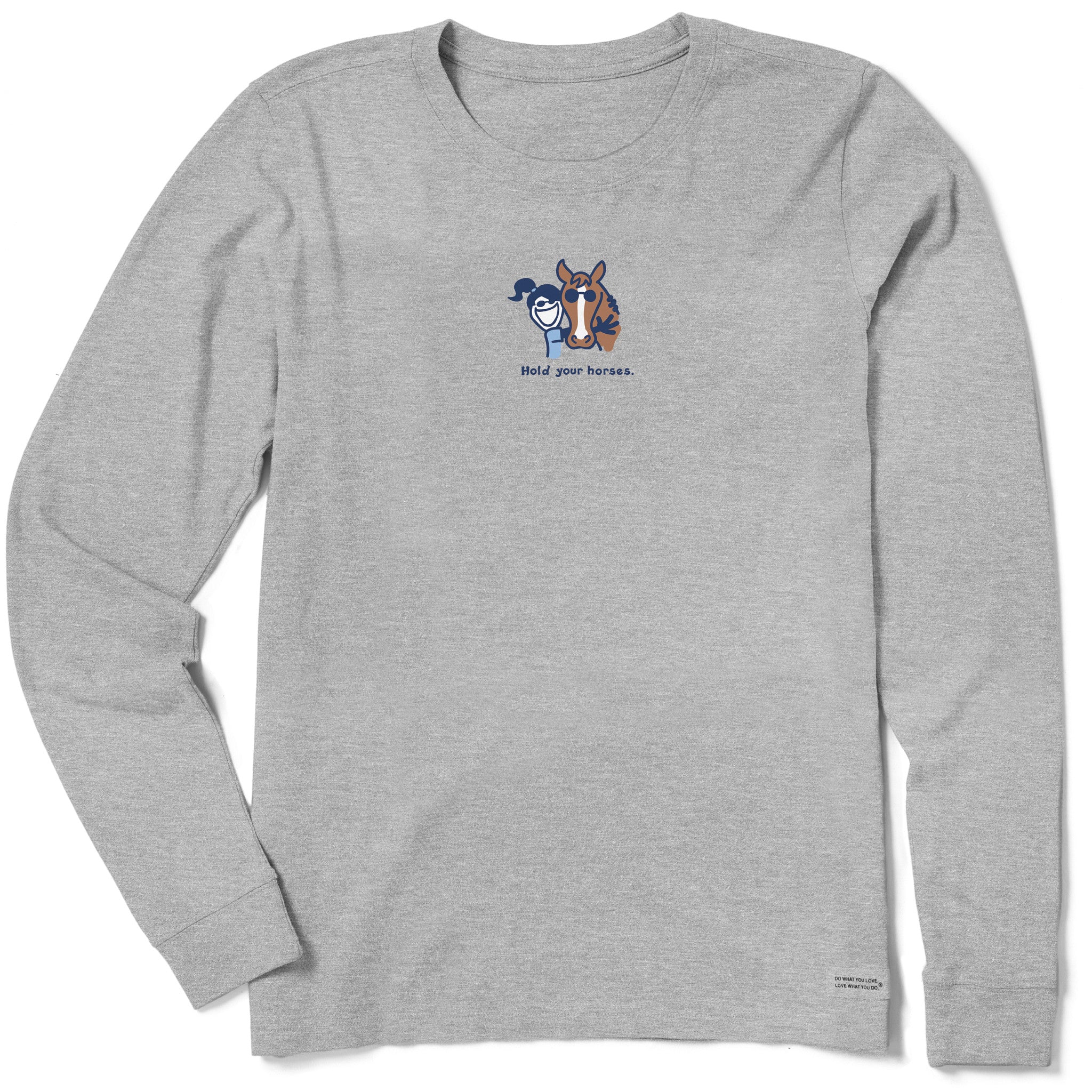Product image for "Women's Hold Your Horses Long Sleeve Crusher Tee" ||90870_1