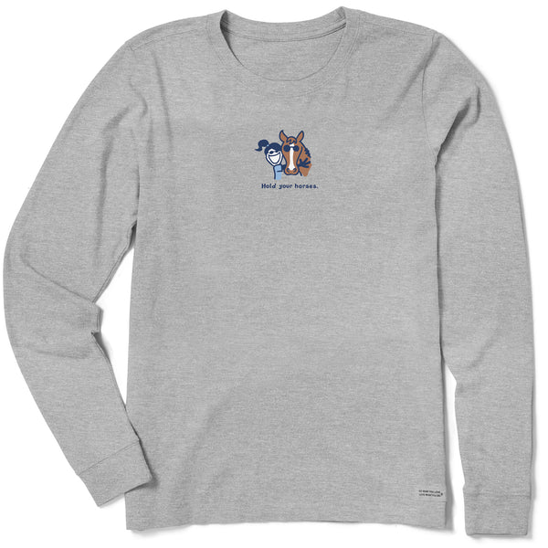 Women's Hold Your Horses Long Sleeve Crusher Tee | Shop Life
