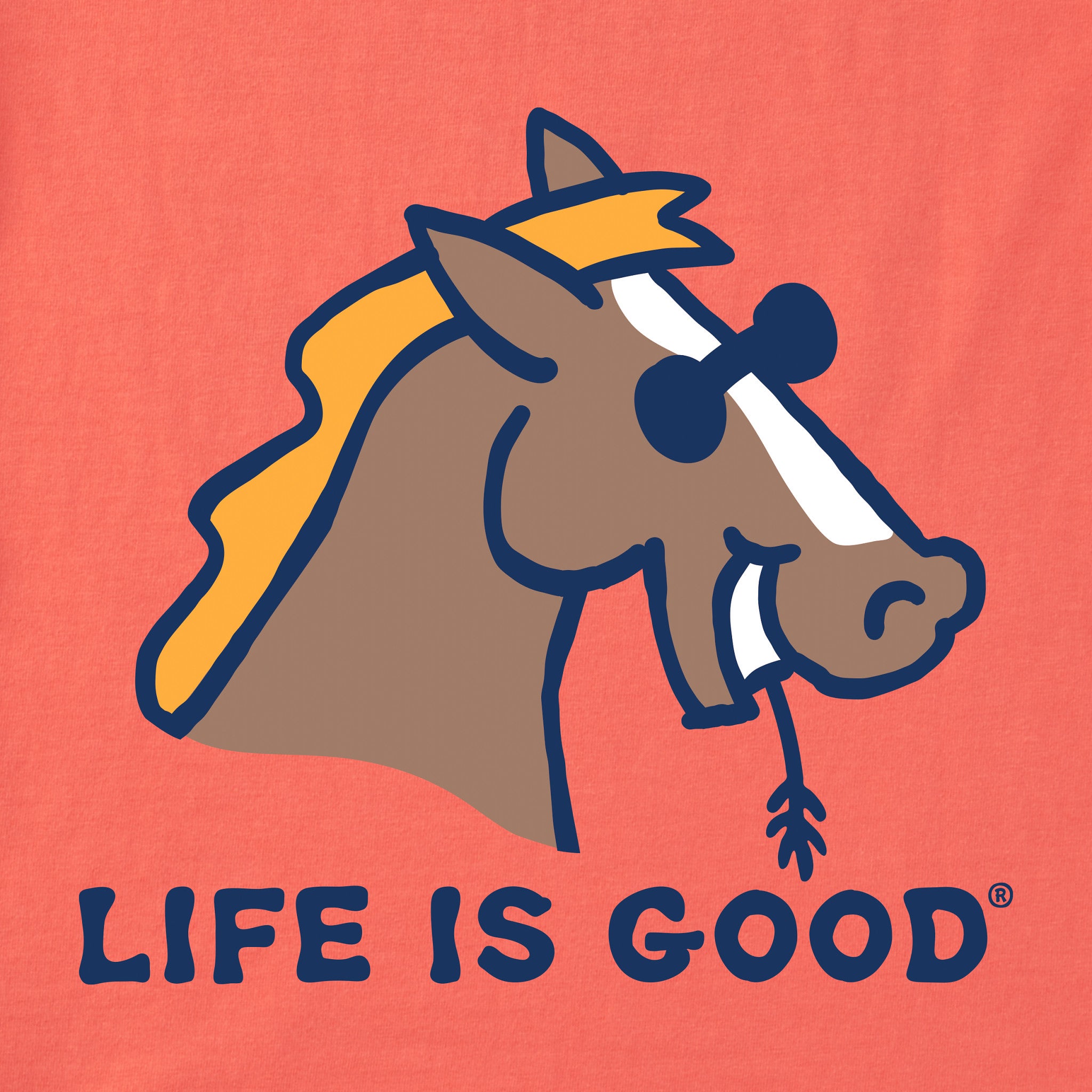 Women's Horse Head Short Sleeve Crusher Tee | Shop Life is Good