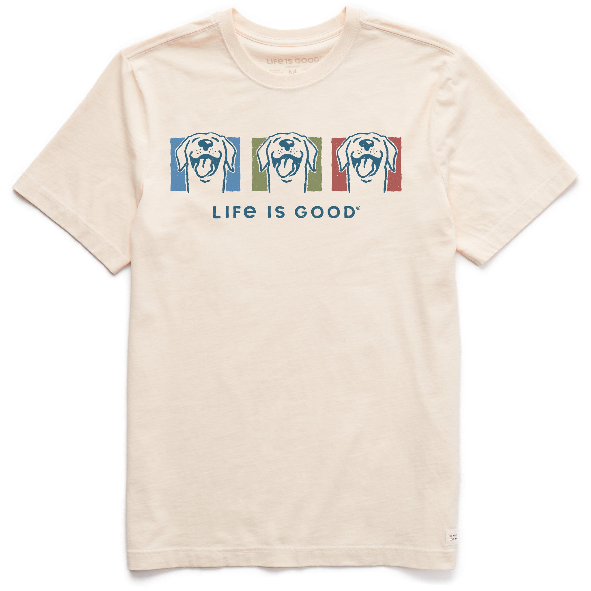 Men's Three Happy Dogs Short Sleeve Crusher Tee | Shop Life is Good