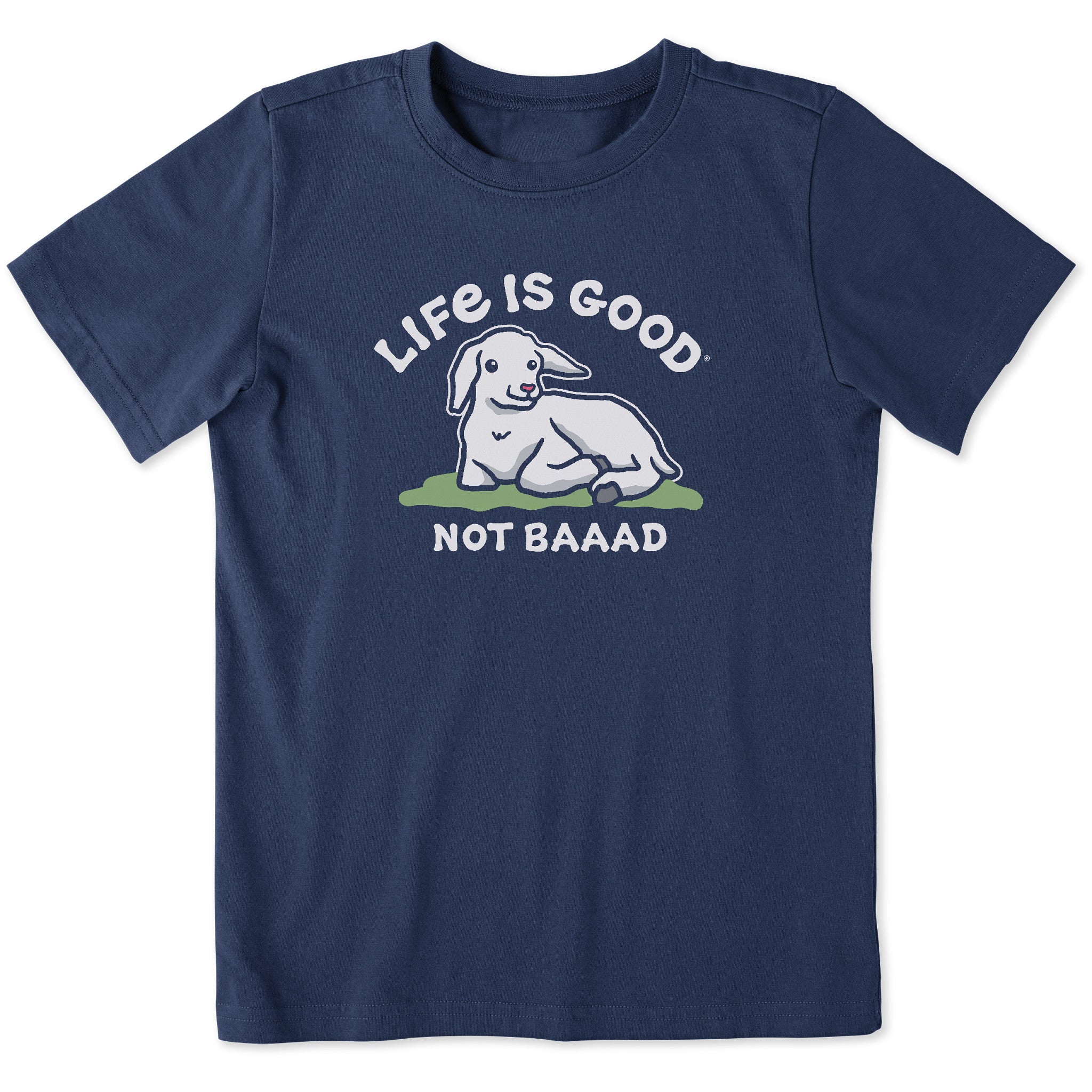Product image for "Kids Not Baaad Baby Goat Short Sleeve Crusher Tee" ||93946_1