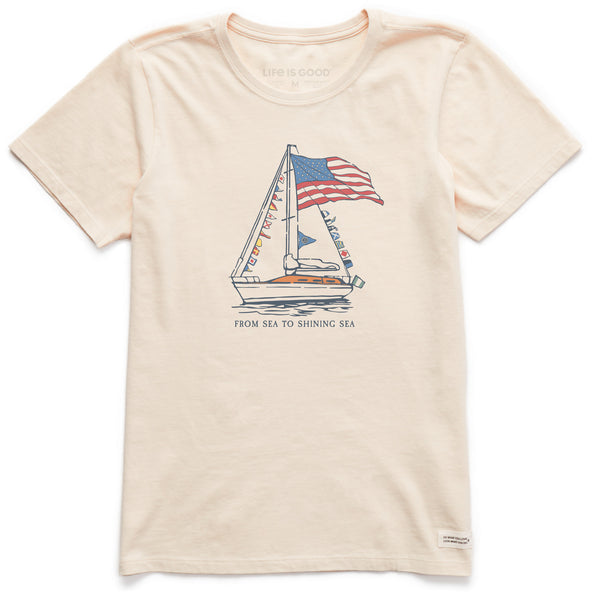 Women's Big USA Sailboat Short Sleeve Tee | Shop Life is Good