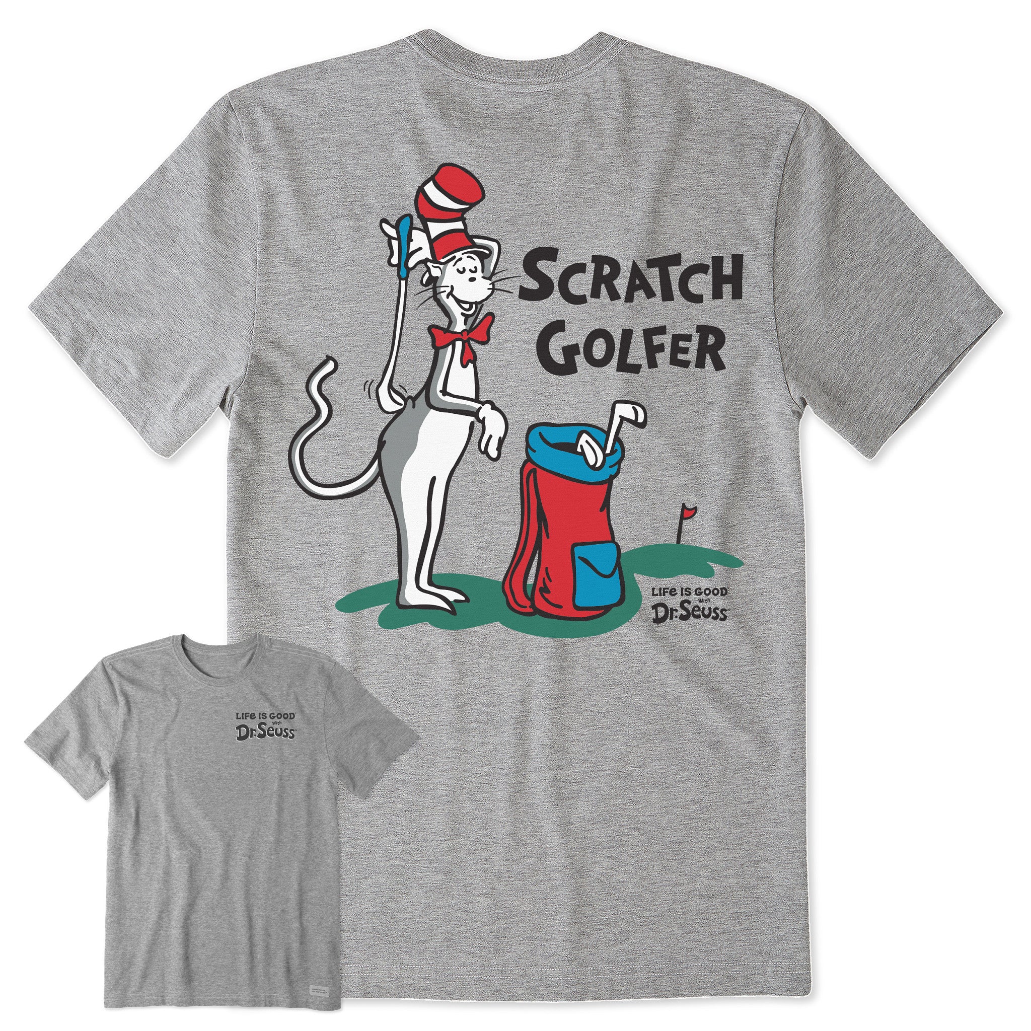 Men's The Cat Scratch Golfer Short Sleeve Crusher Tee | Shop Life