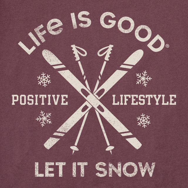 Product image for "Men's Let it Snow Ski Long Sleeve Crusher Tee" ||99363_2