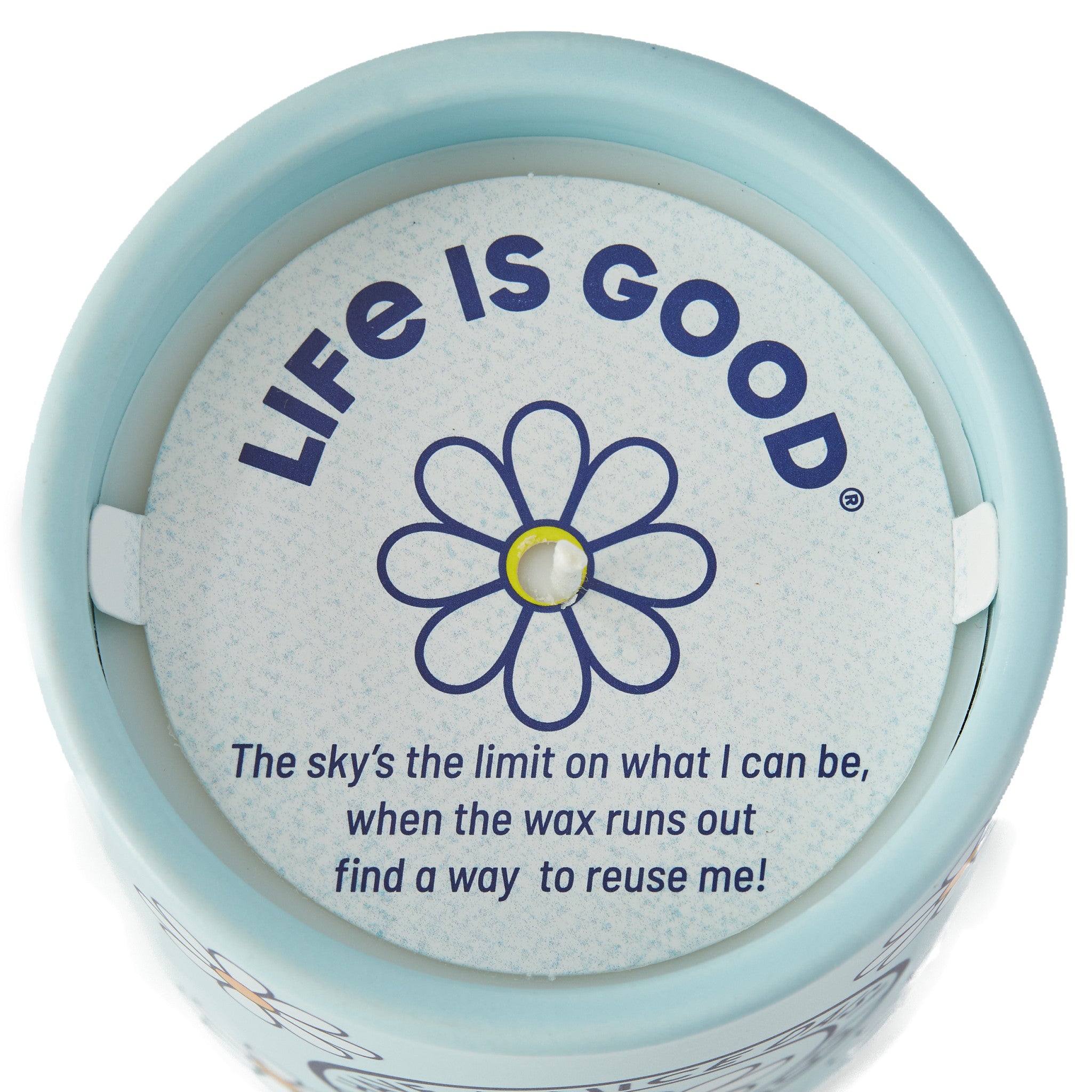 Life is Good Have a Nice Daisy Ceramic Soy Candle - Thumbnail 3