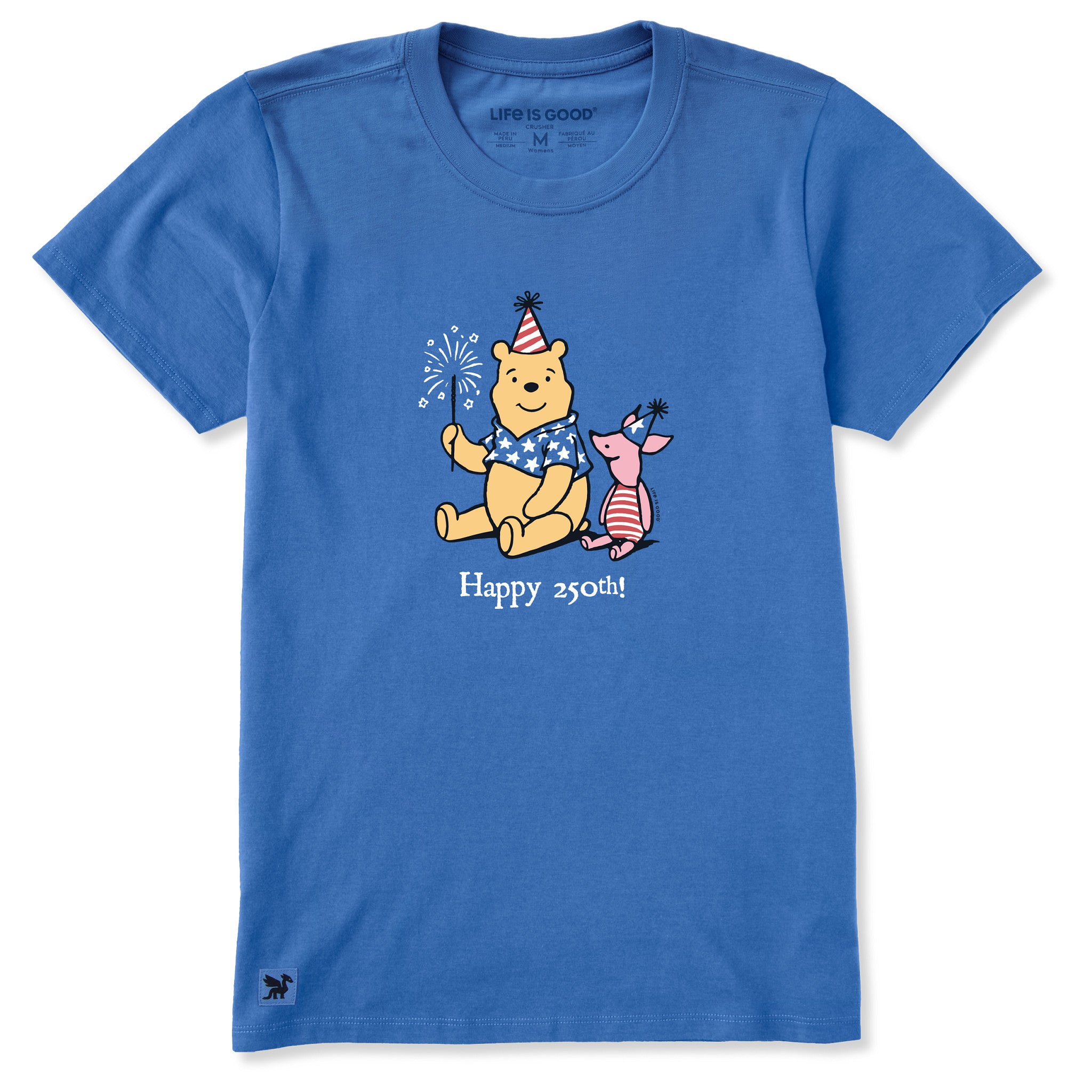 トップス peterparker69 keychain tee Women's Happy 250th Winnie Short Sleeve Crusher Tee | Shop Life is
