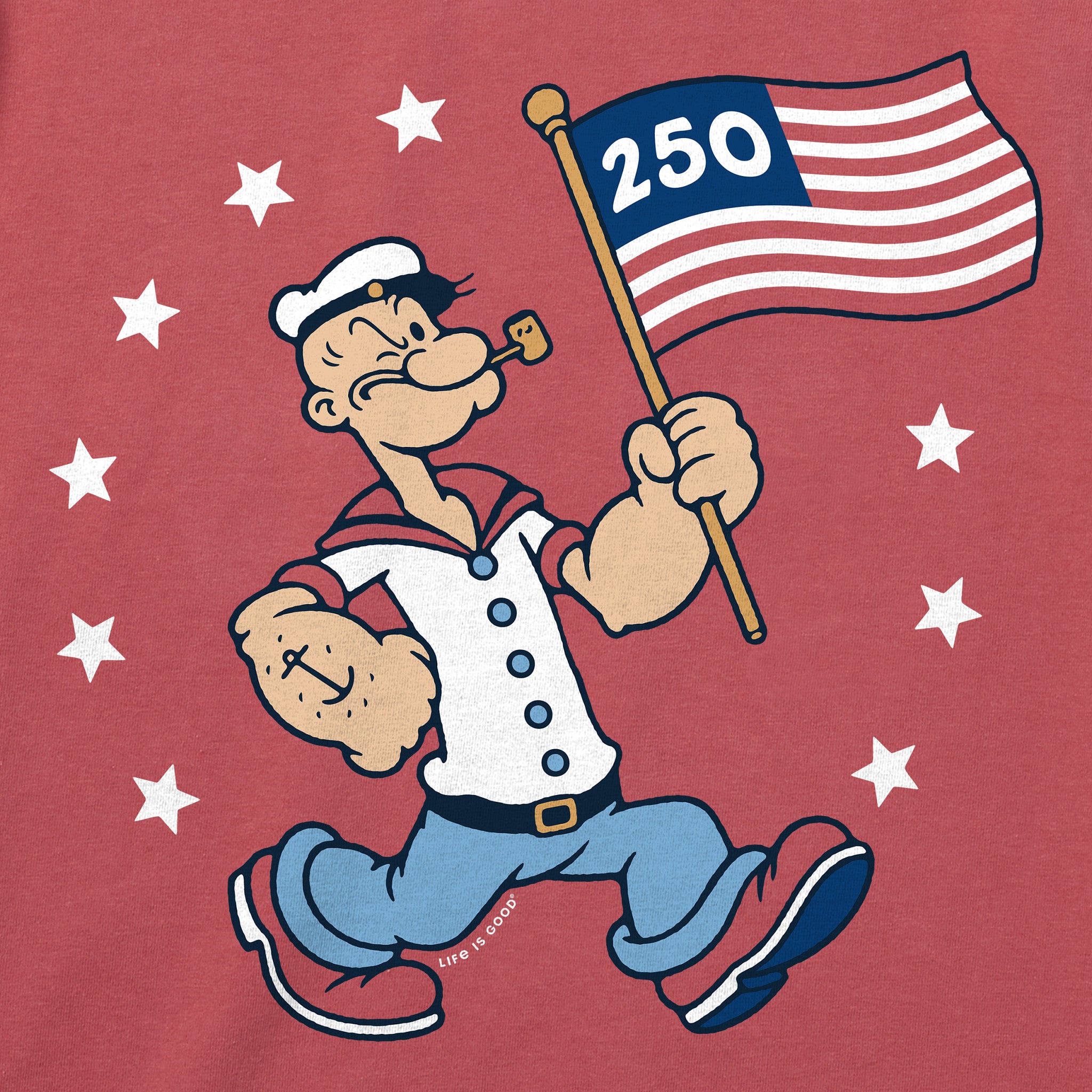Men's American Popeye Short Sleeve Crusher Tee | Shop Life is Good