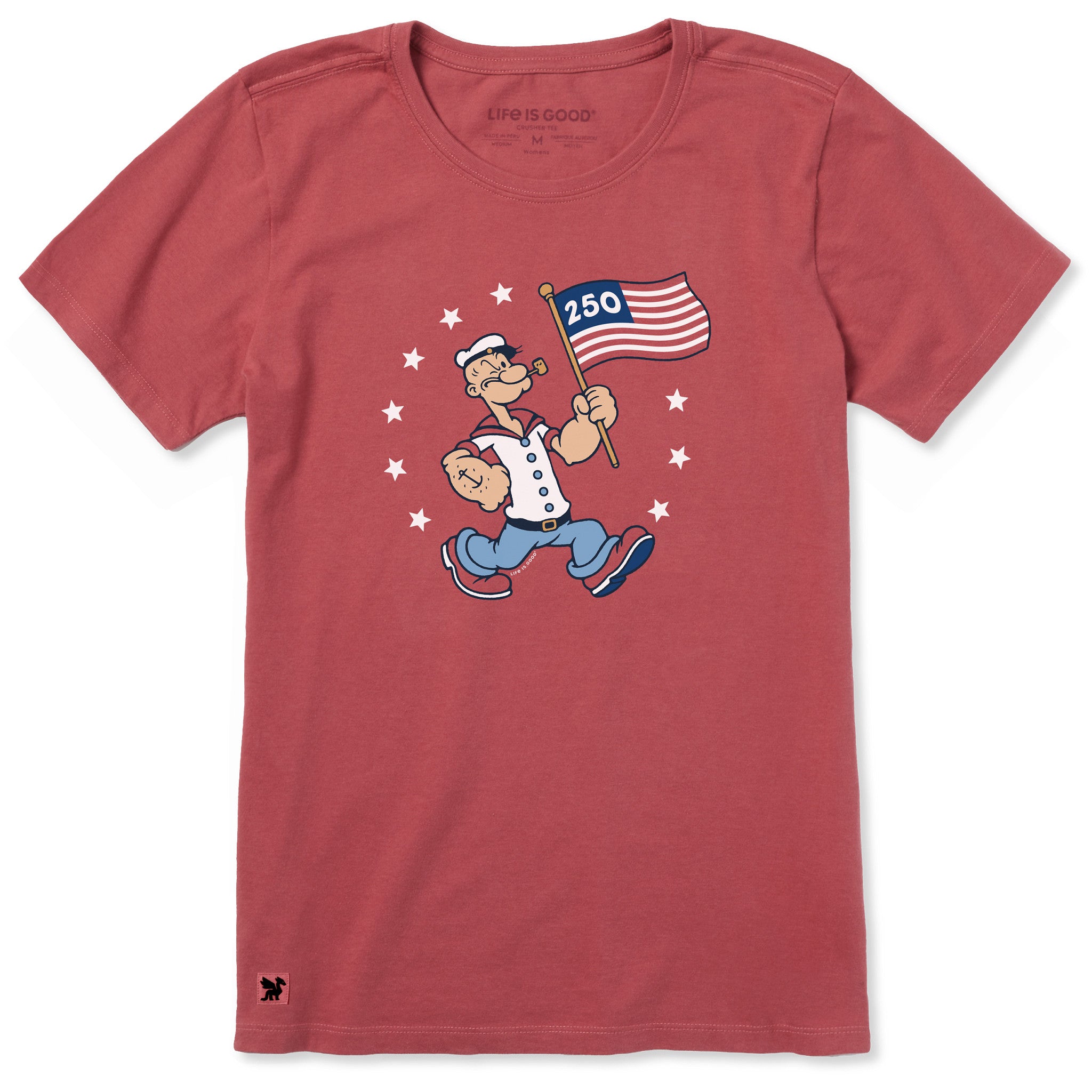 00s thunder popeye bike T-shirt サンダー Women's American Popeye Short Sleeve Crusher Tee | Shop Life is Good