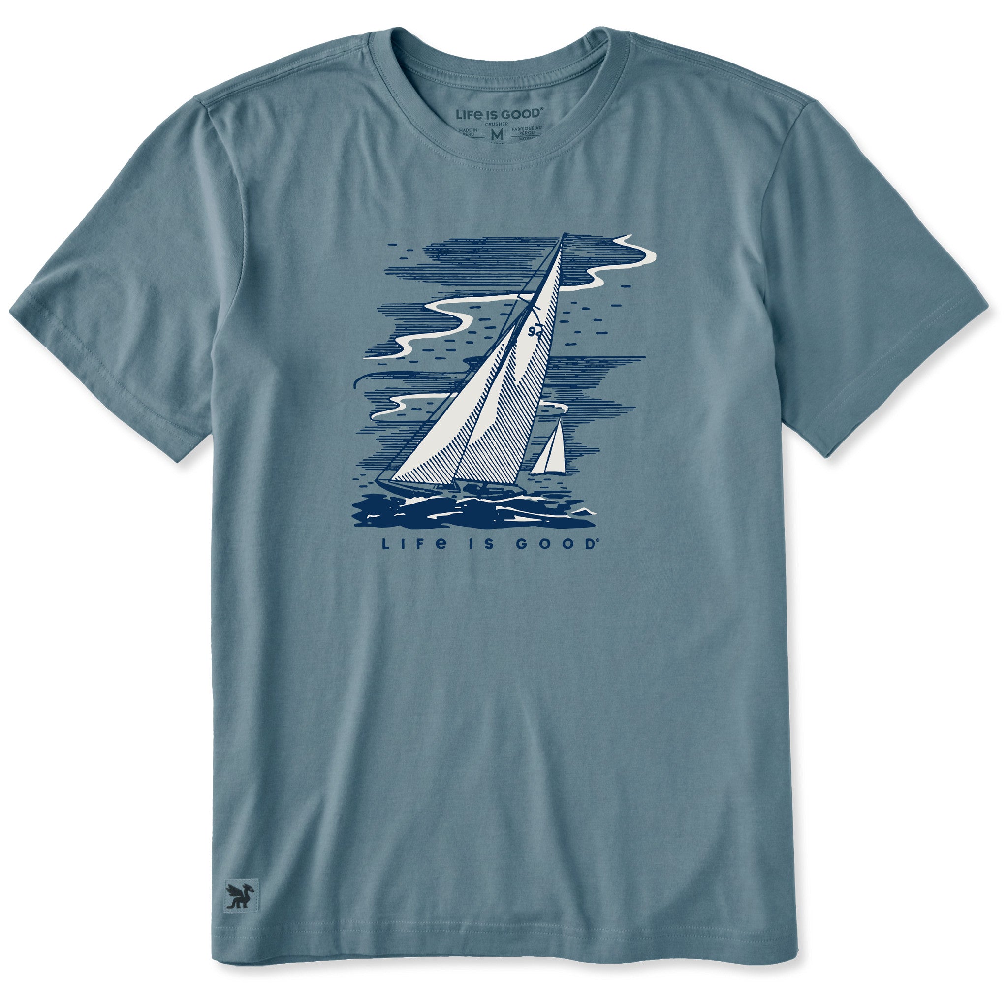 Men's Sailboat Weather Short Sleeve Crusher Tee | Shop Life is Good