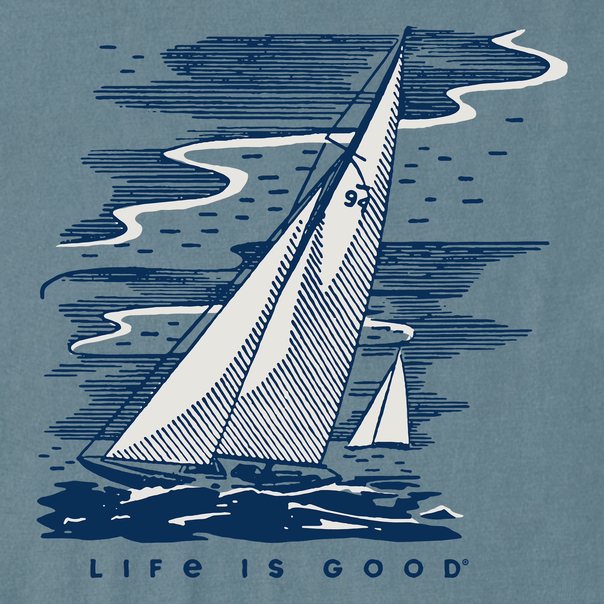 Men's Sailboat Weather Short Sleeve Crusher Tee | Shop Life is Good