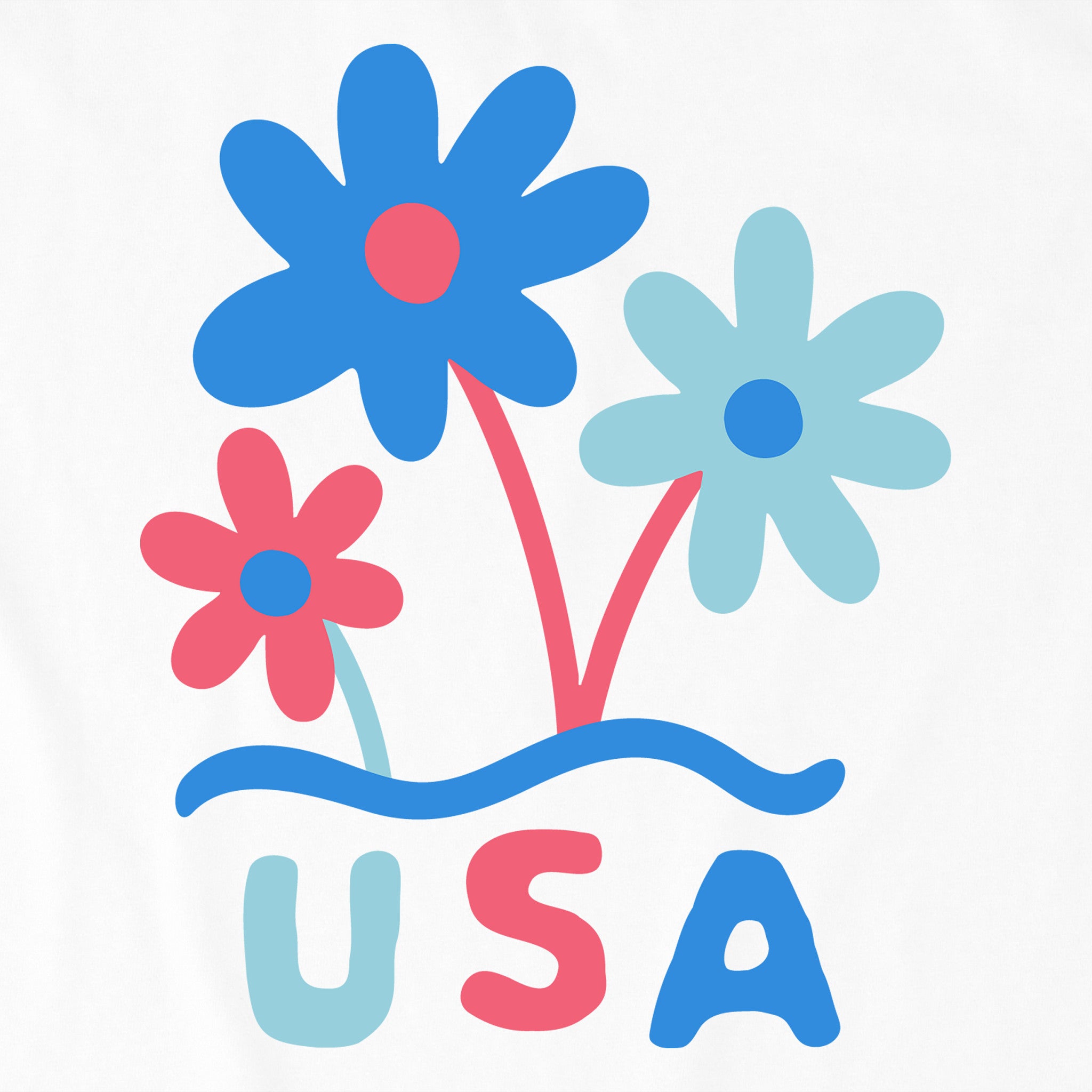Women's USA Flower Bunch Crusher-LITE Shrunken Tee | Shop Life is Good