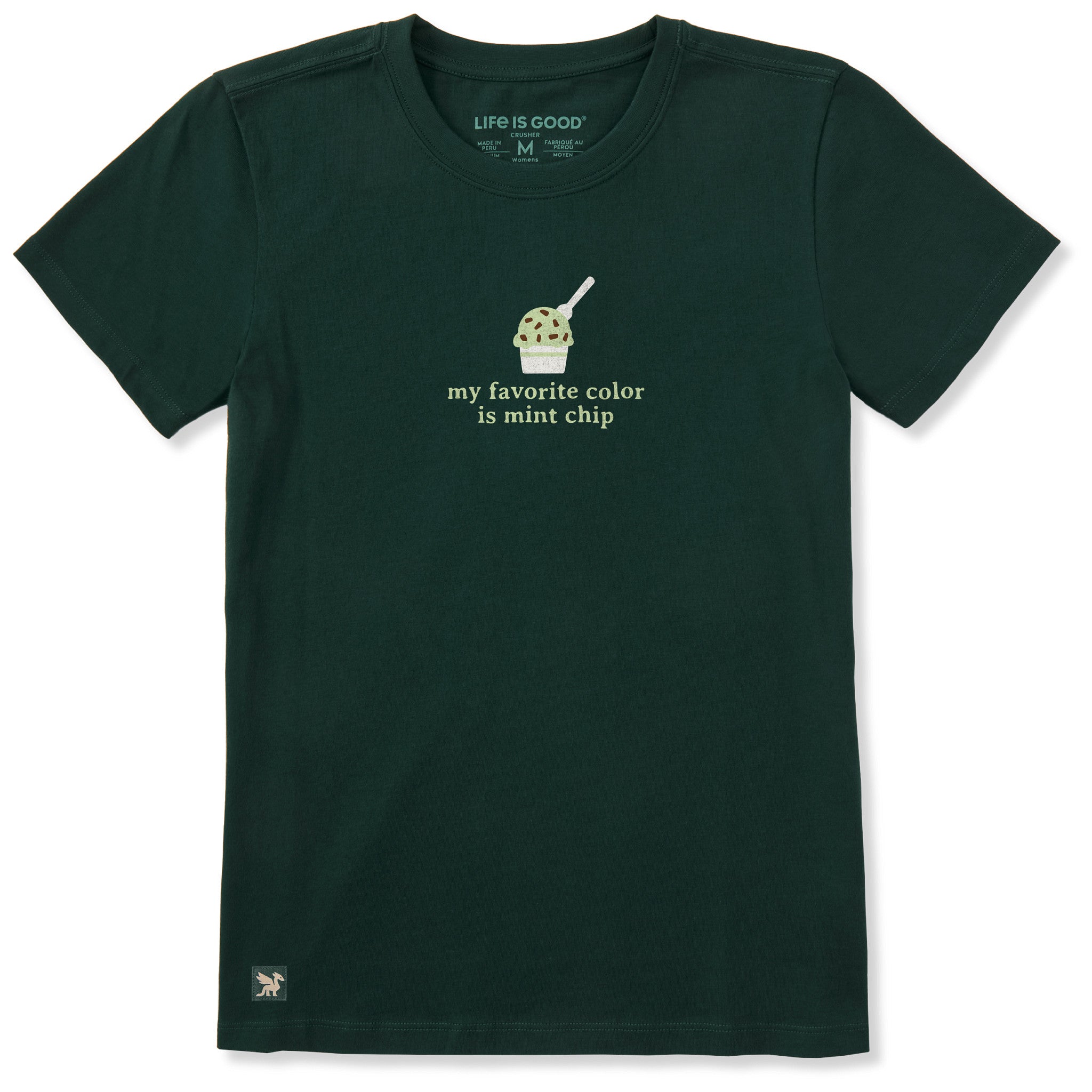 トップス ARTS&SCIENCE Mini collar gather shirt Women's My Favorite Color is Mint Chip Short Sleeve Crusher Tee