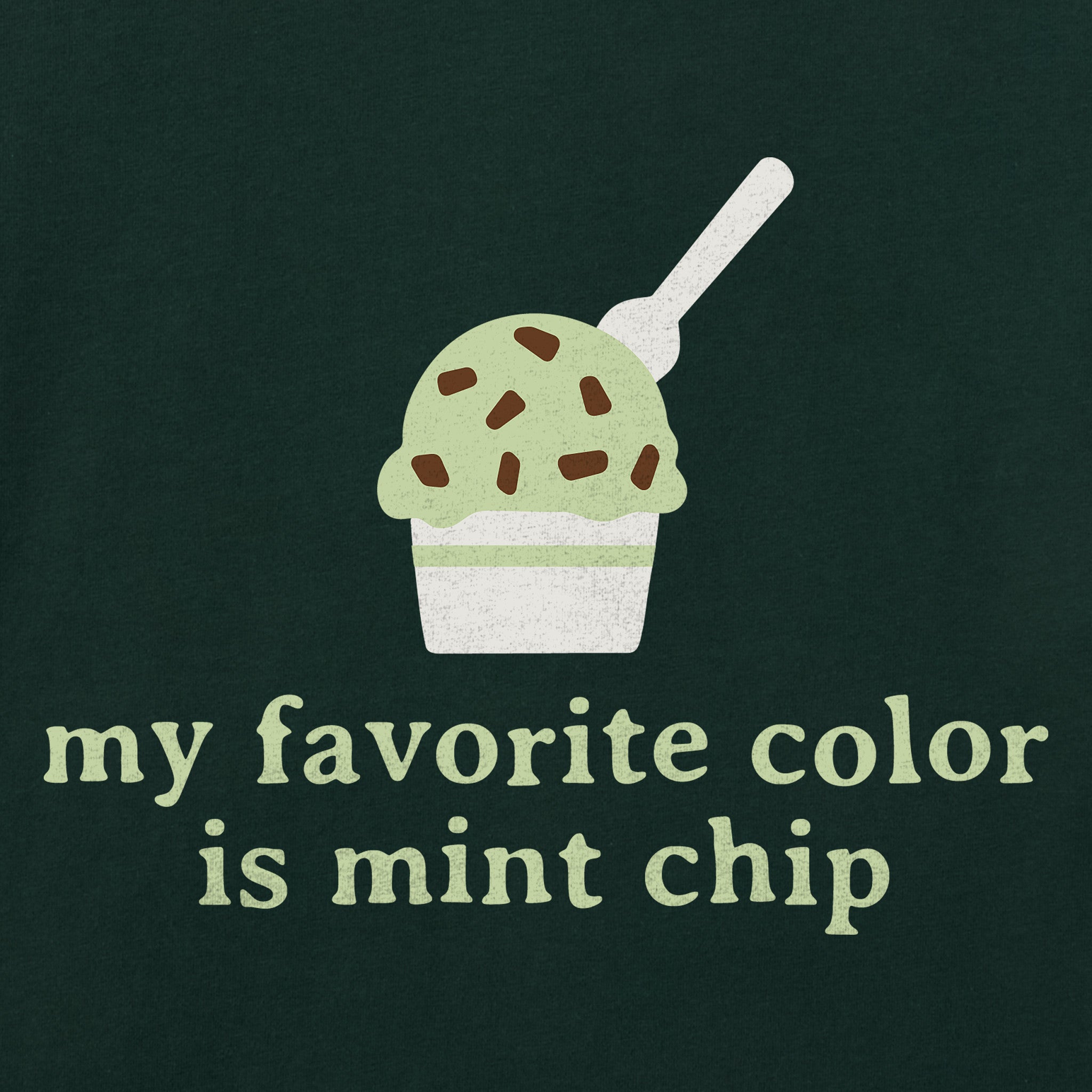 Women's My Favorite Color is Mint Chip Short Sleeve Crusher Boxy