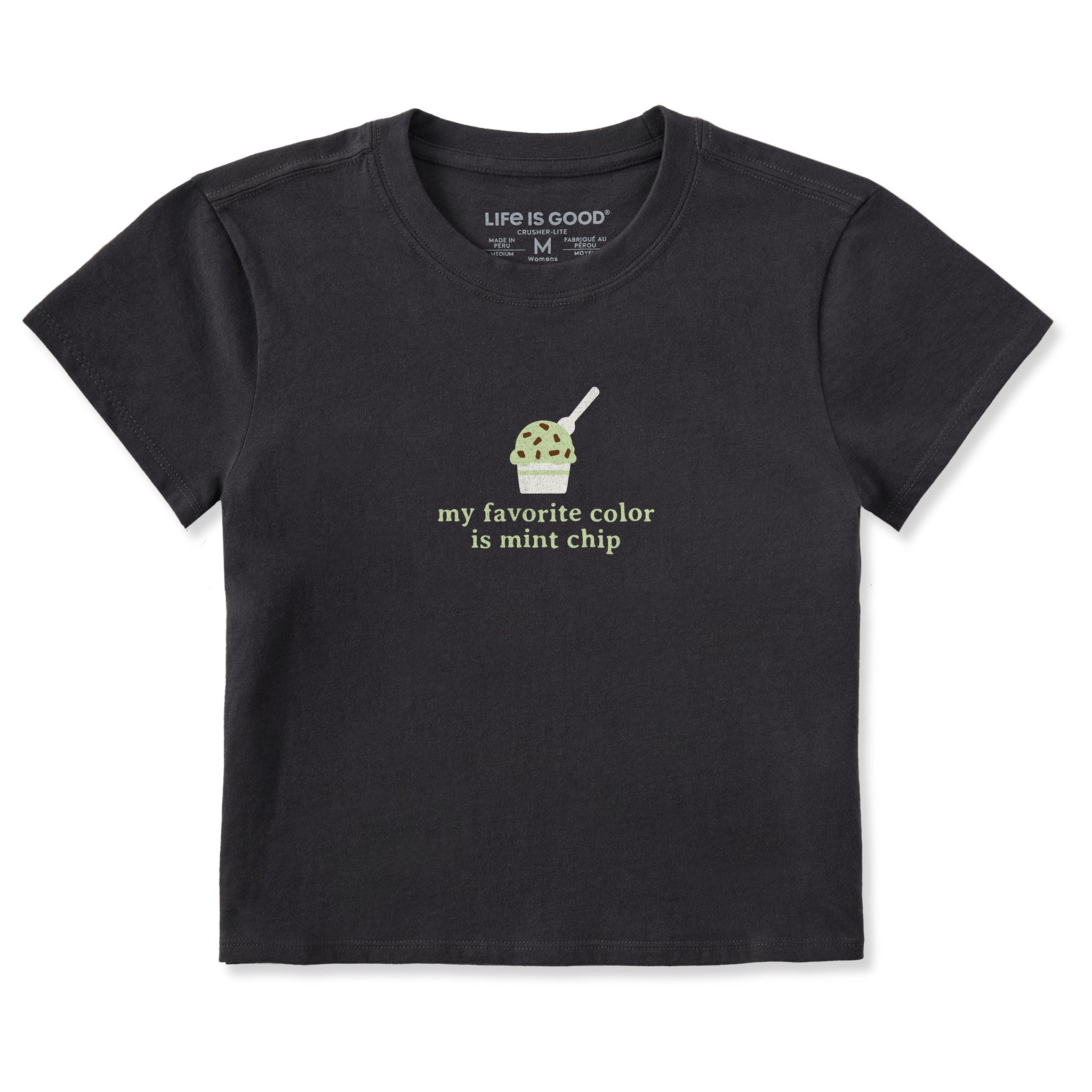 Women's My Favorite Color is Mint Chip Crusher-LITE Shrunken Tee