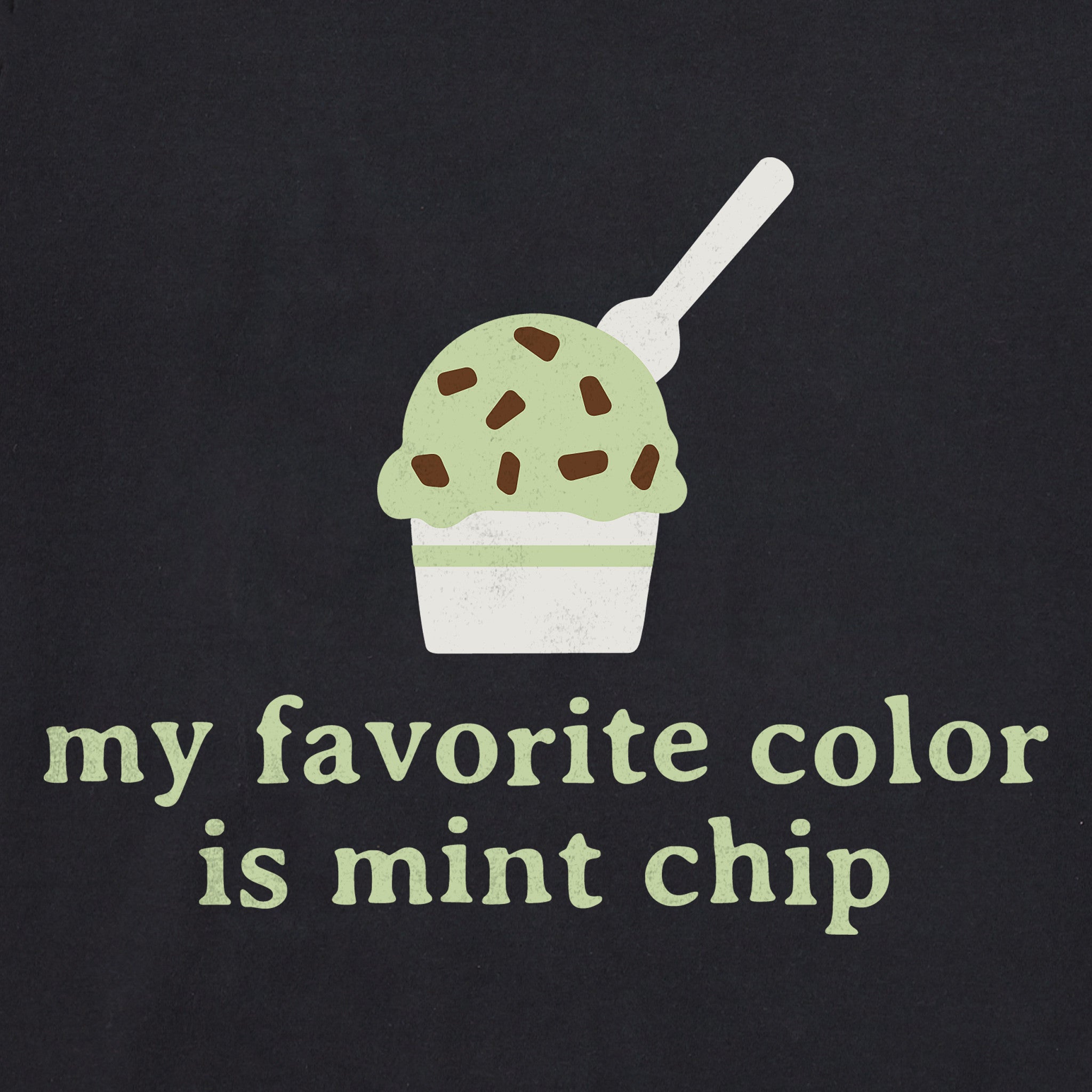 Women's My Favorite Color is Mint Chip Crusher-LITE Shrunken Tee