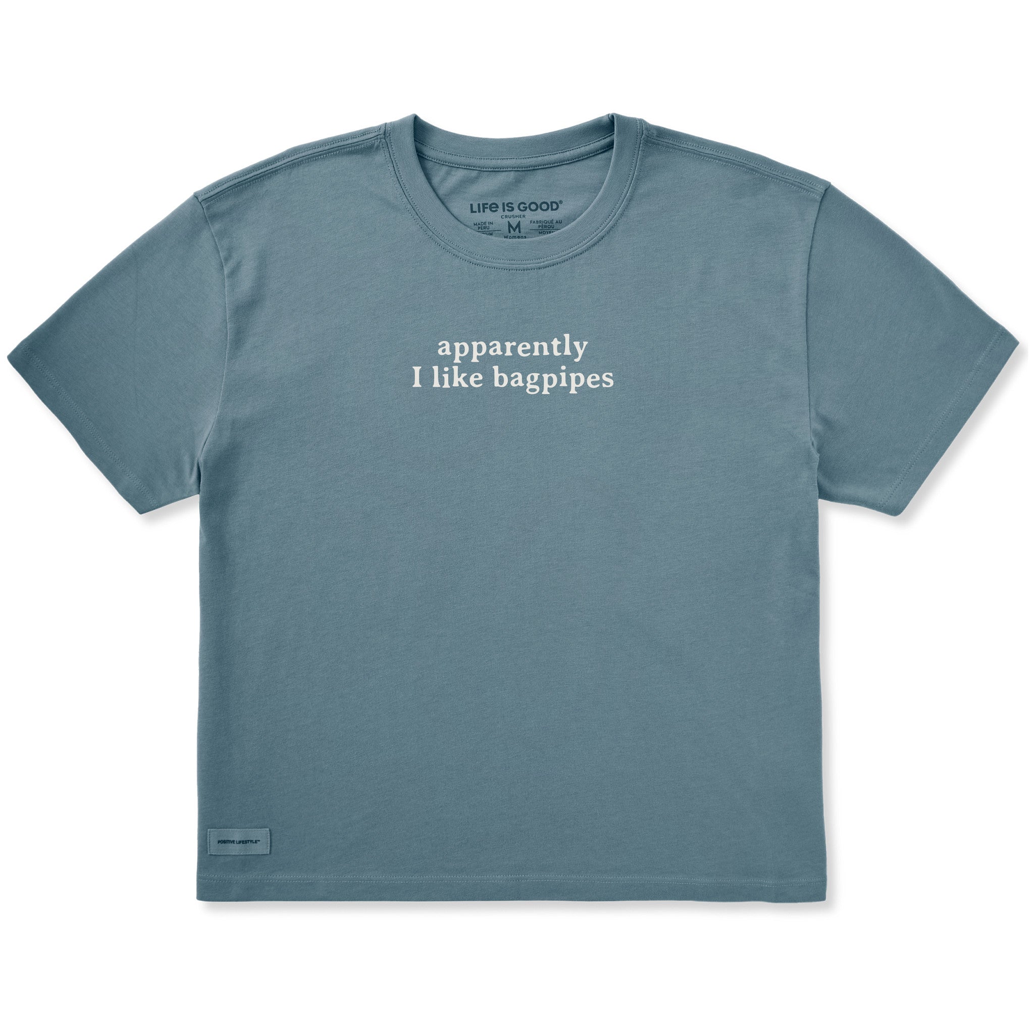 Women's Apparently I like Bagpipes Short Sleeve Crusher Boxy Tee