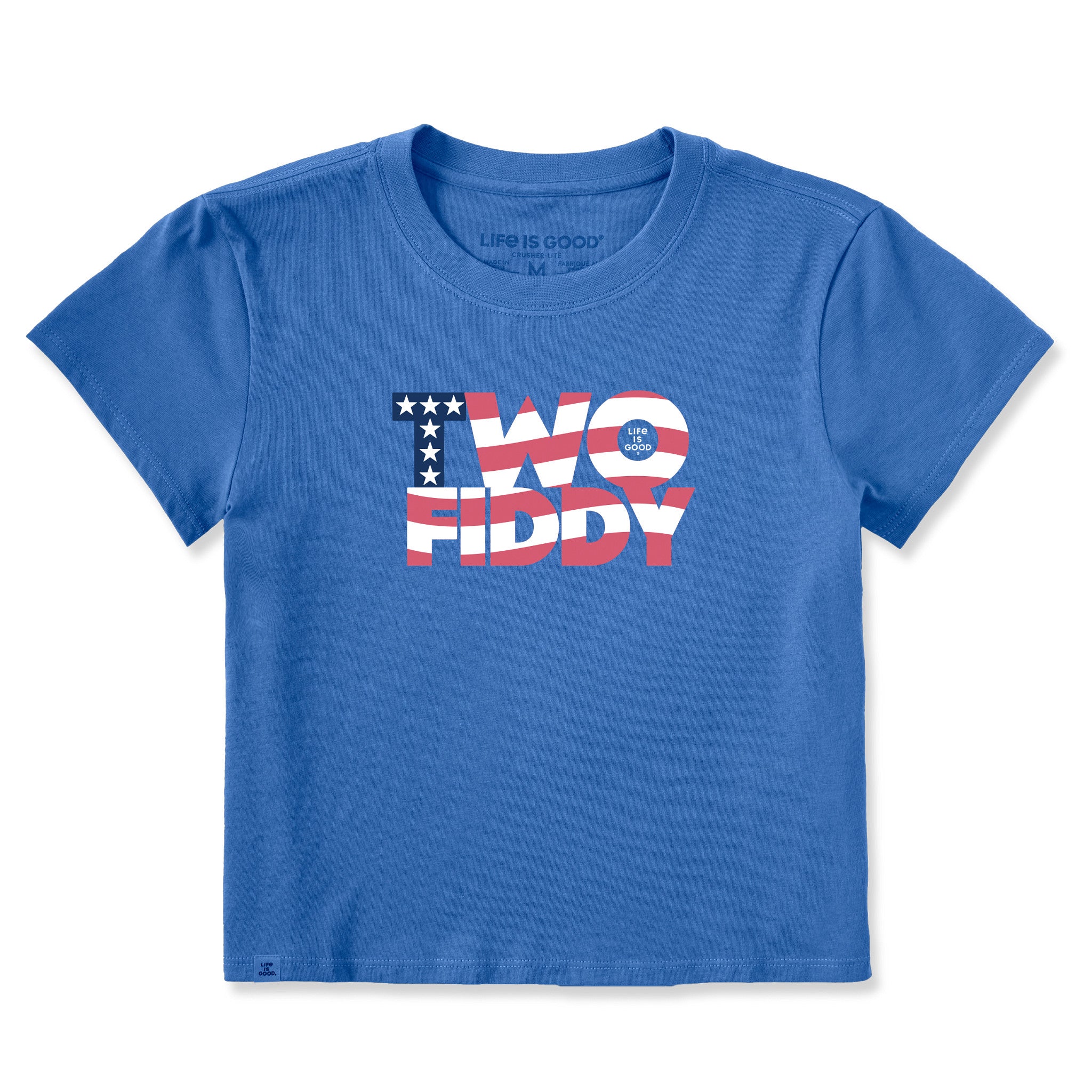トップス WAKE x Squeezed Design DA Uniform SH Women's Two Fiddy Flag Wave Crusher-LITE Shrunken Tee | Shop Life