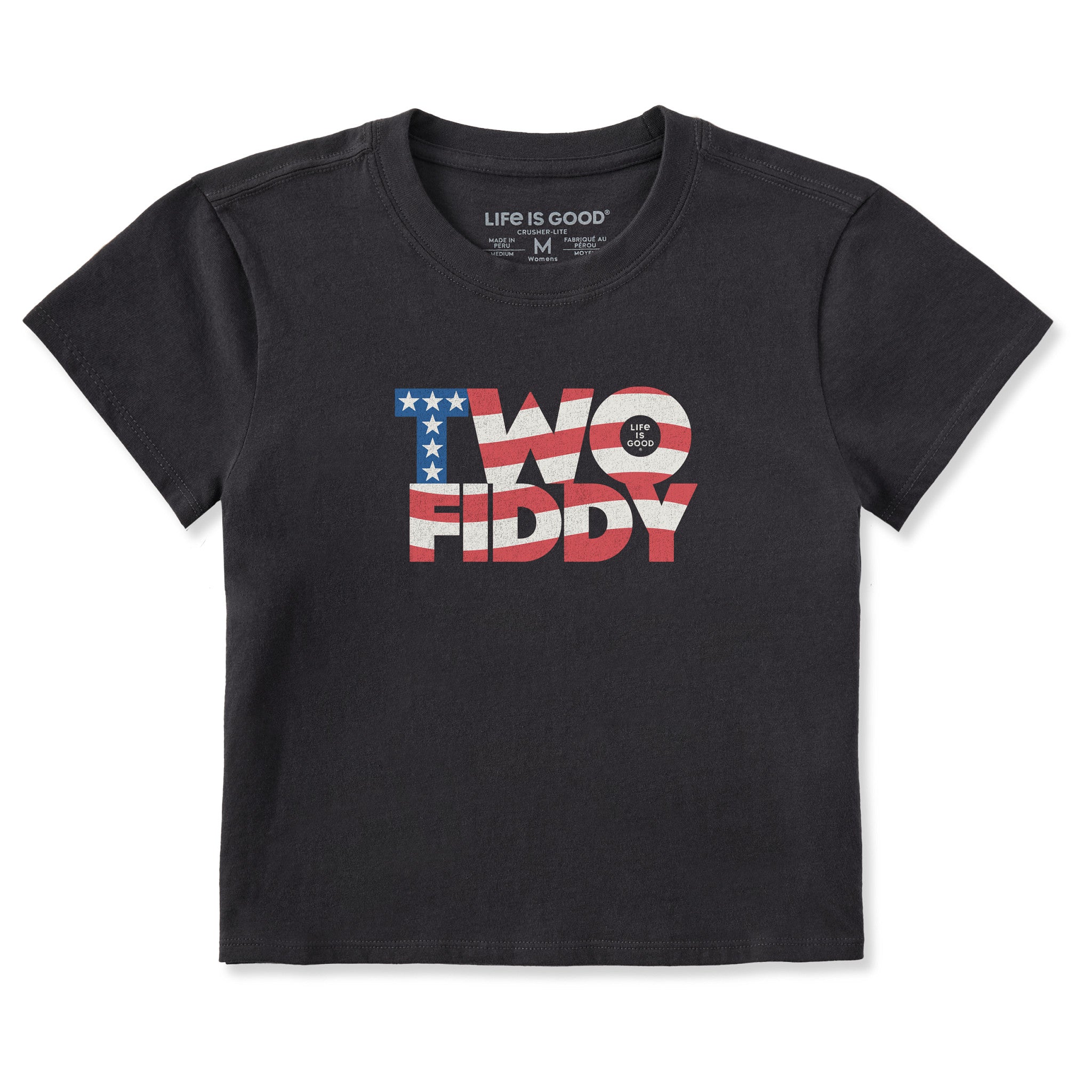 Women's Two Fiddy Flag Wave Crusher-LITE Shrunken Tee | Shop Life