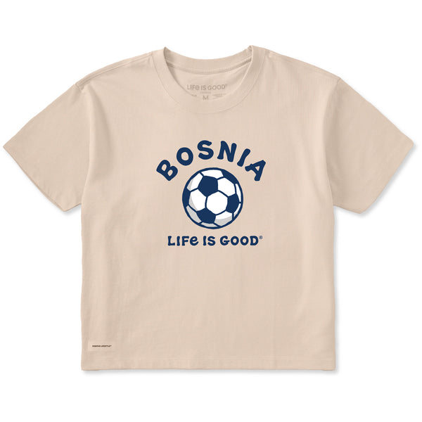 Women's Bosnia Life is Good Short Sleeve Crusher Boxy Tee | Shop