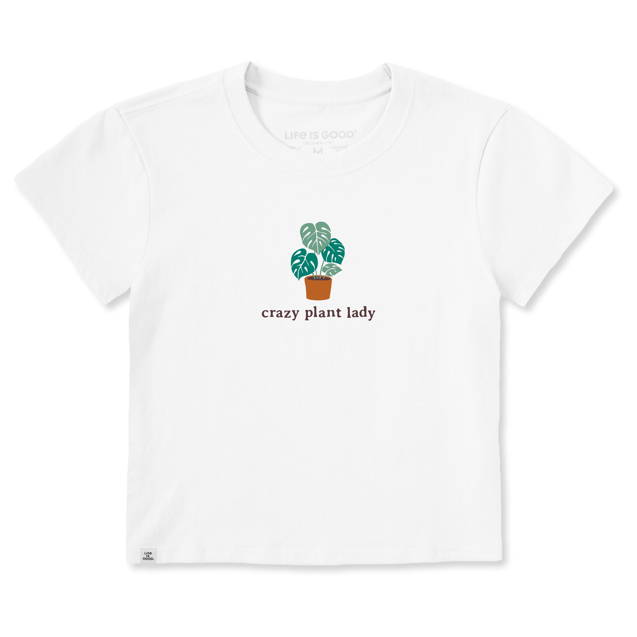 Women's Crazy Plant Lady Simple Crusher-LITE Shrunken Tee | Shop