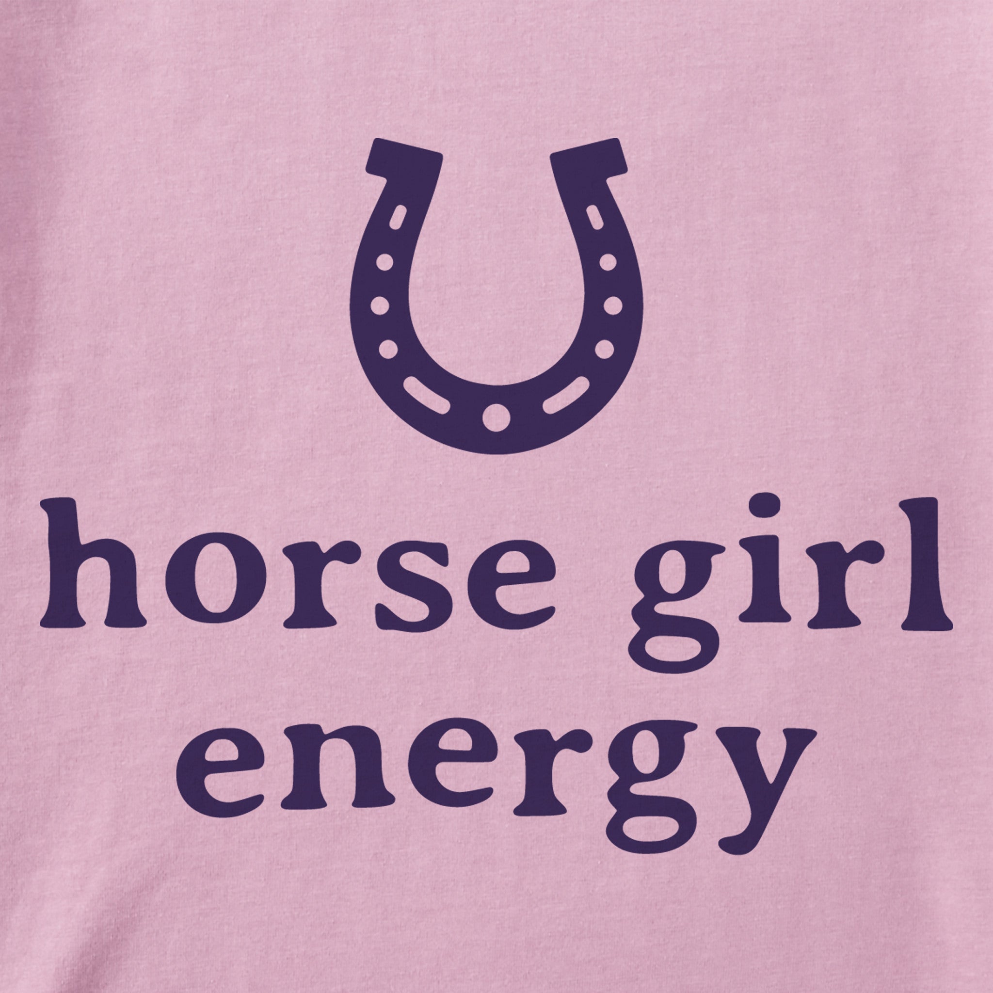 Kids Horse Girl Energy Horseshoe Short Sleeve Crusher Tee | Shop