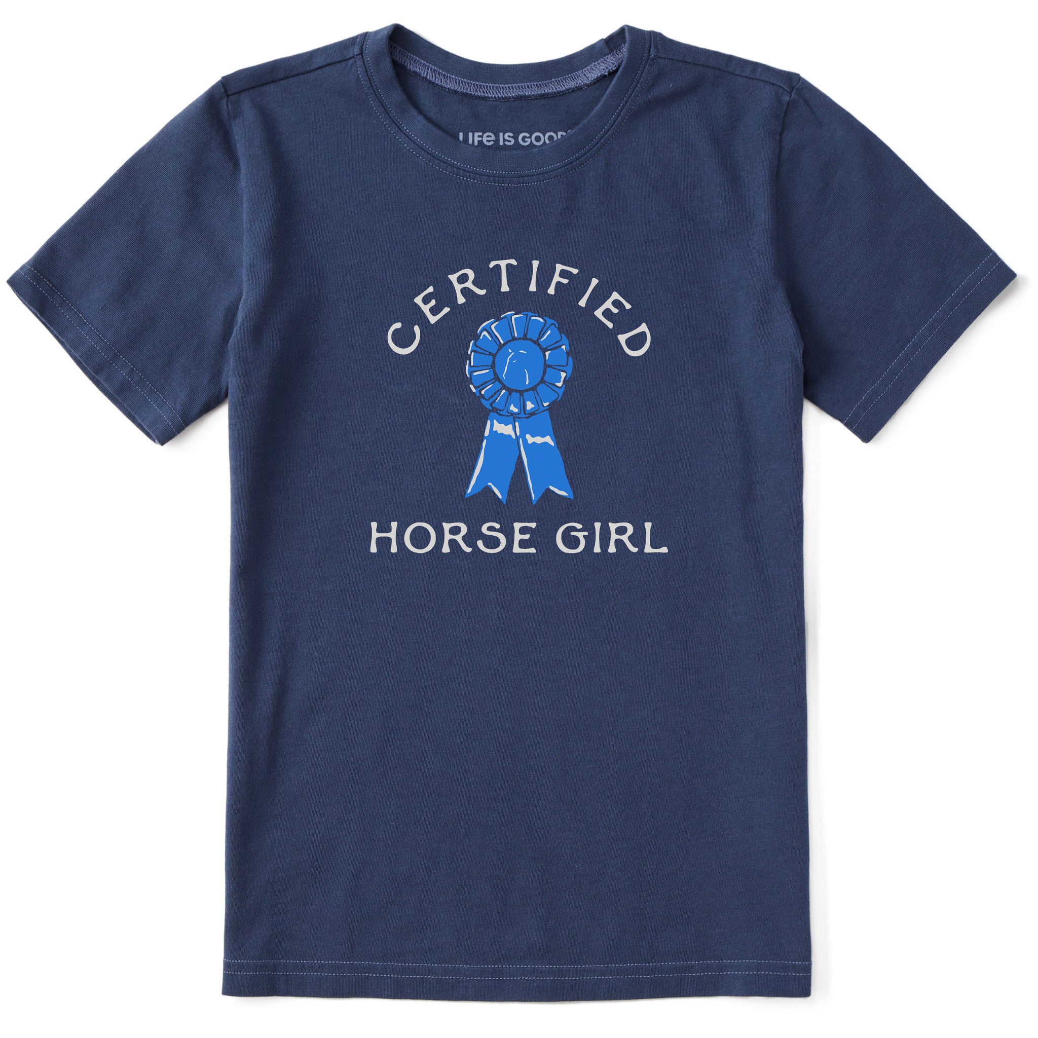 Kids Certified Horse Girl Short Sleeve Crusher Tee | Shop Life is Good