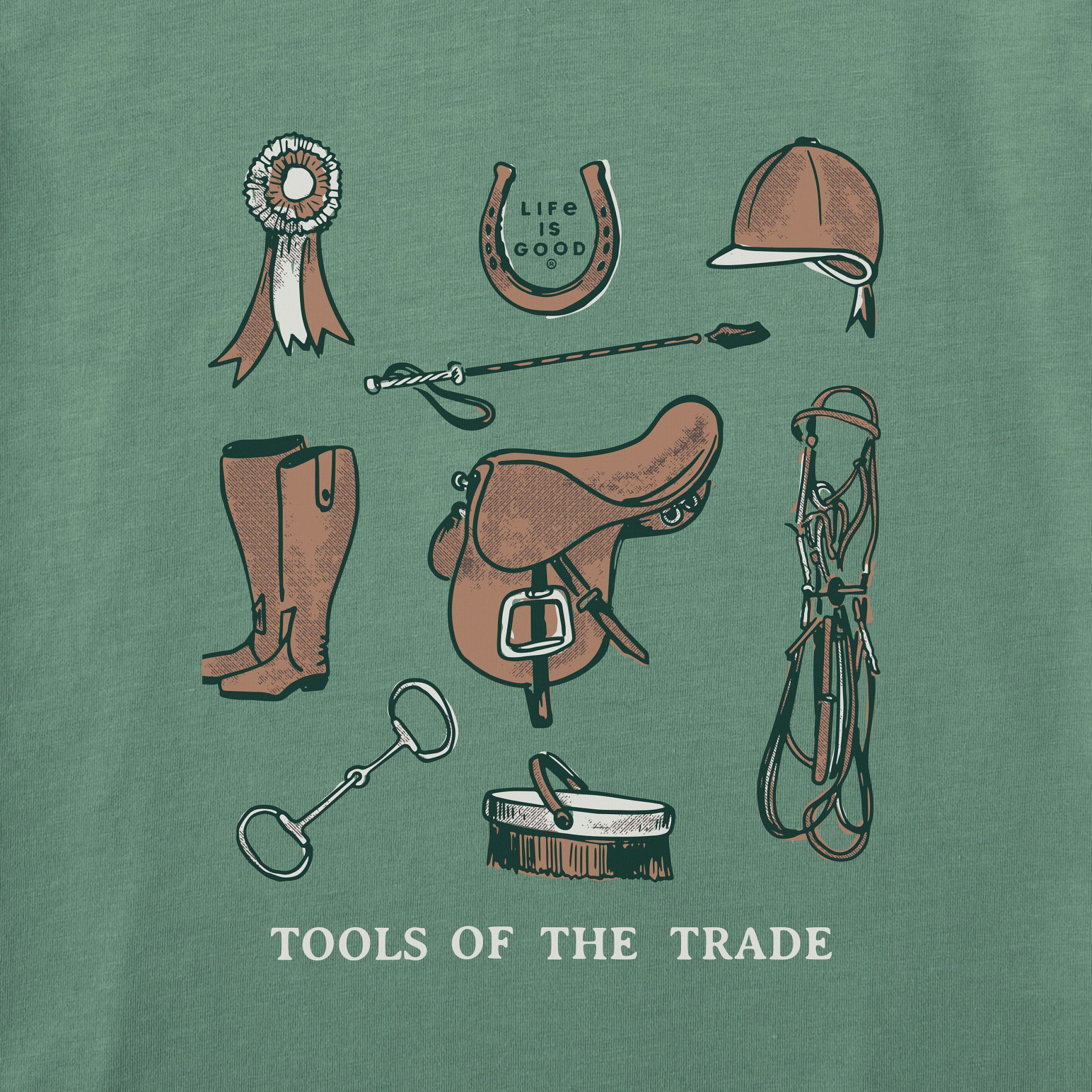 Women's Tools of the Trade Horse Tack Short Sleeve Crusher Tee
