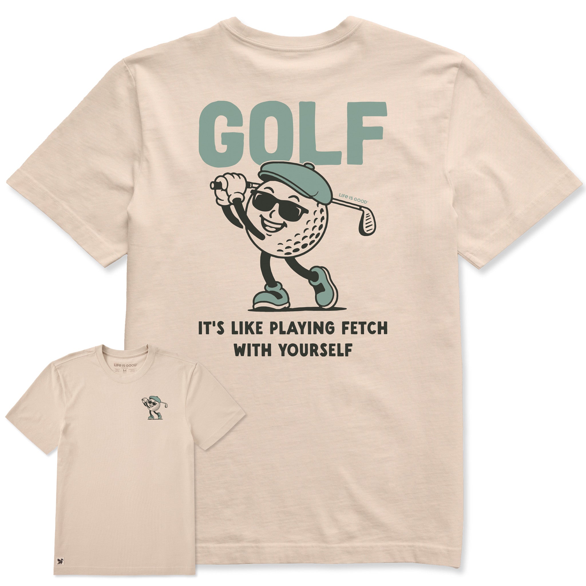 Men's Golf Retro Mascot Short Sleeve Crusher Tee | Shop Life is Good