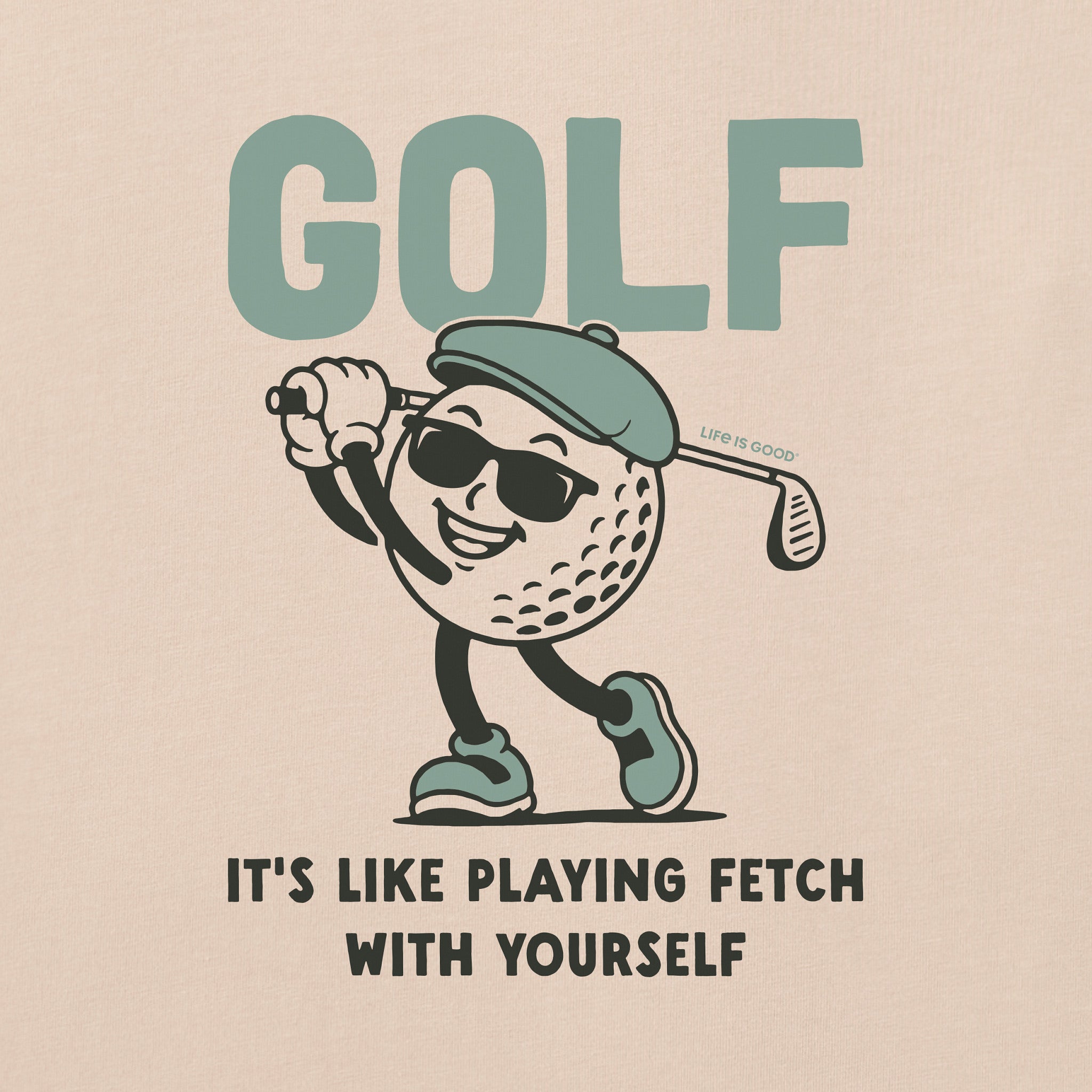 Men's Golf Retro Mascot Short Sleeve Crusher Tee | Shop Life is Good