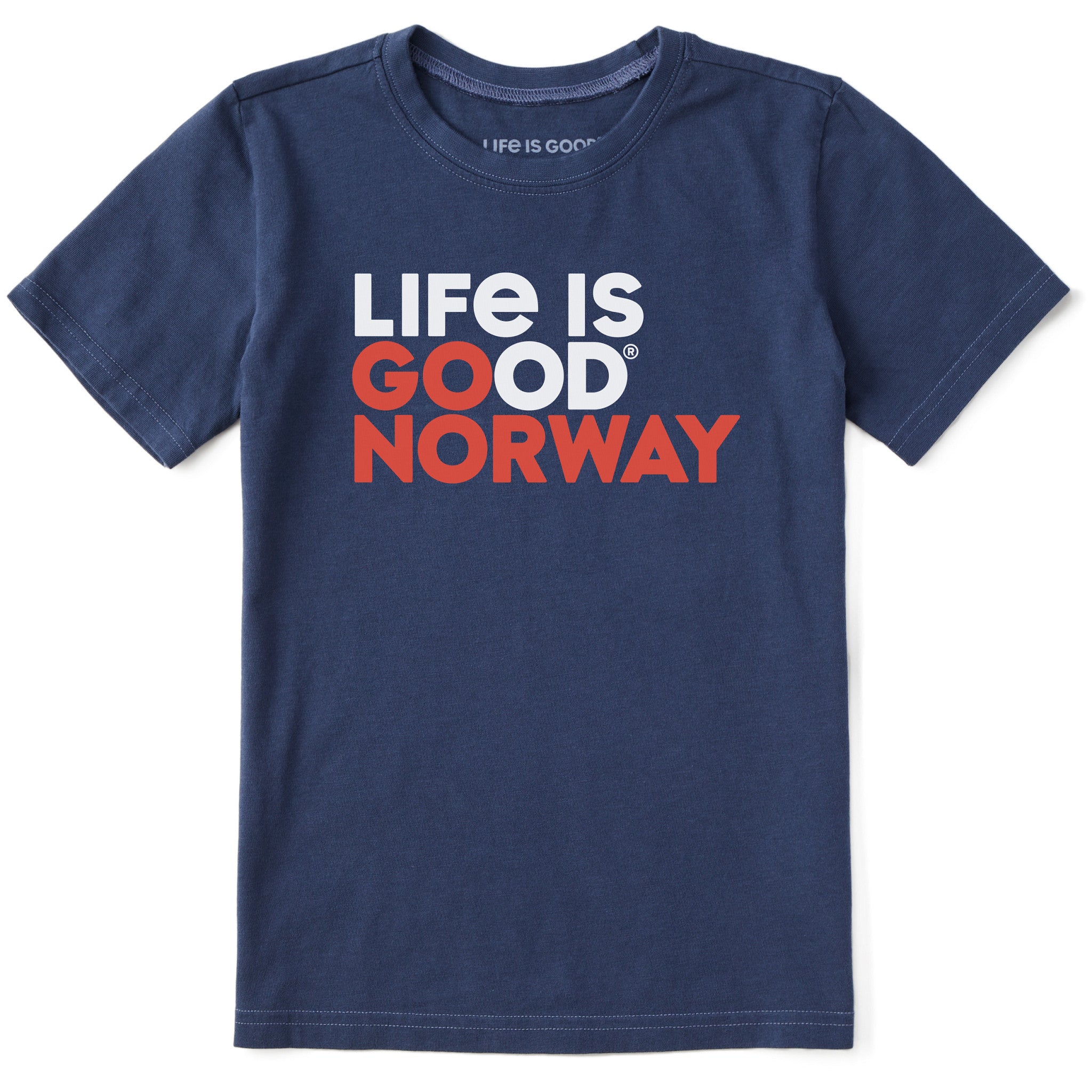 Kids LIG Go Norway Short Sleeve Crusher Tee | Shop Life is Good