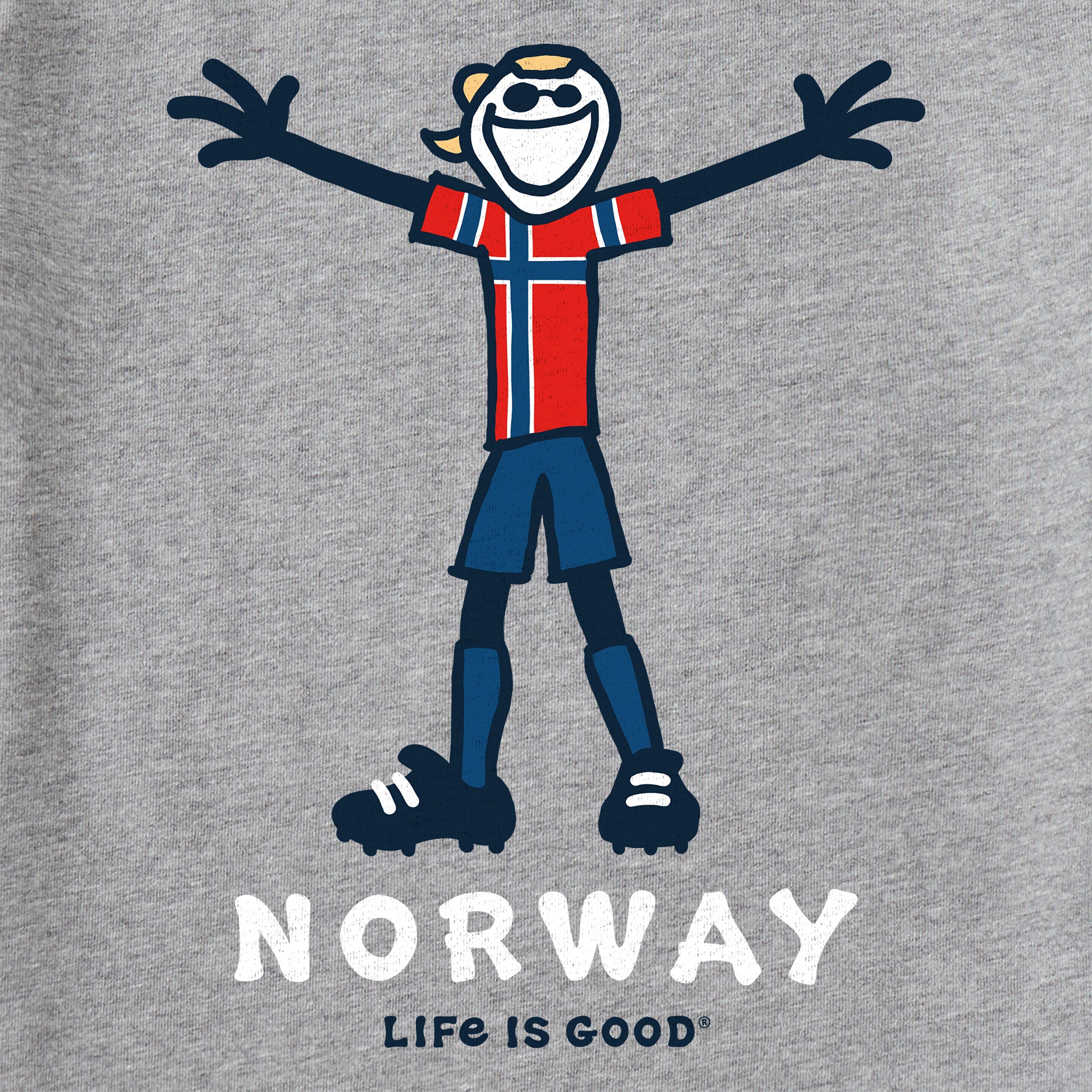 Men's Jake Soccer Norway Short Sleeve Crusher Tee | Shop Life is Good