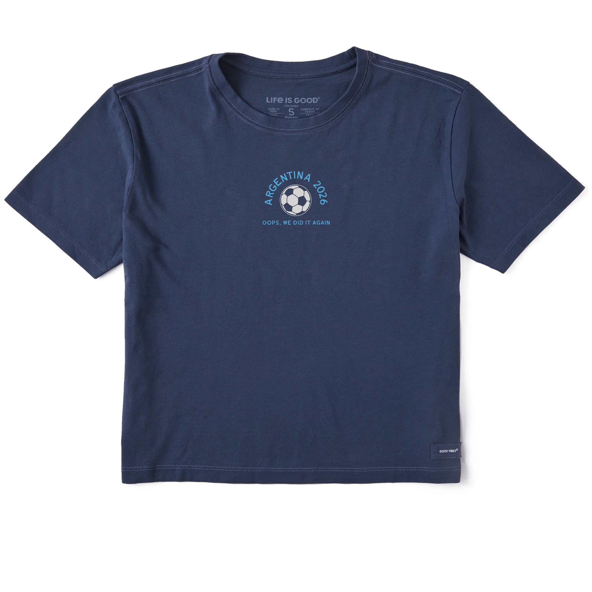 Women's Argentina Oops Did It Again Short Sleeve Crusher Boxy Tee