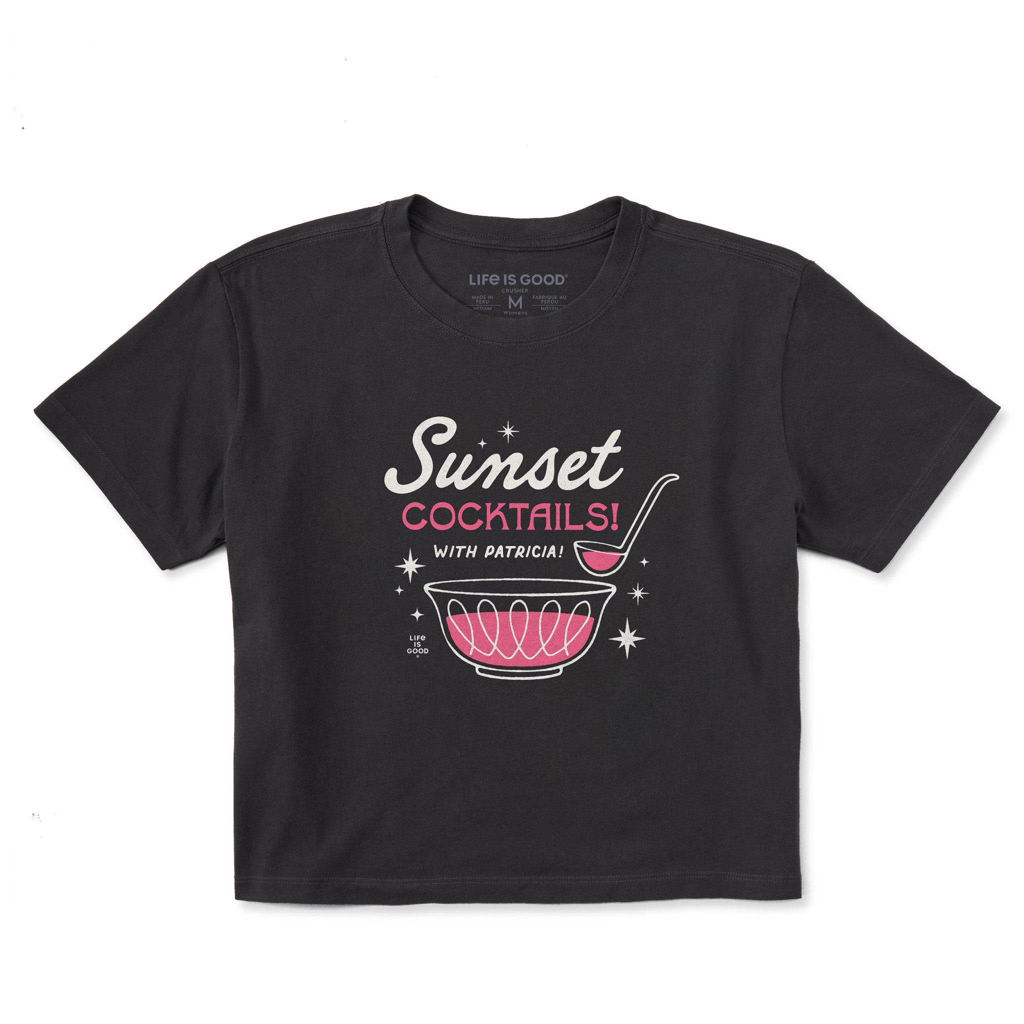 Women's Sunset Cocktails Short Sleeve Crusher Boxy Tee | Shop Life