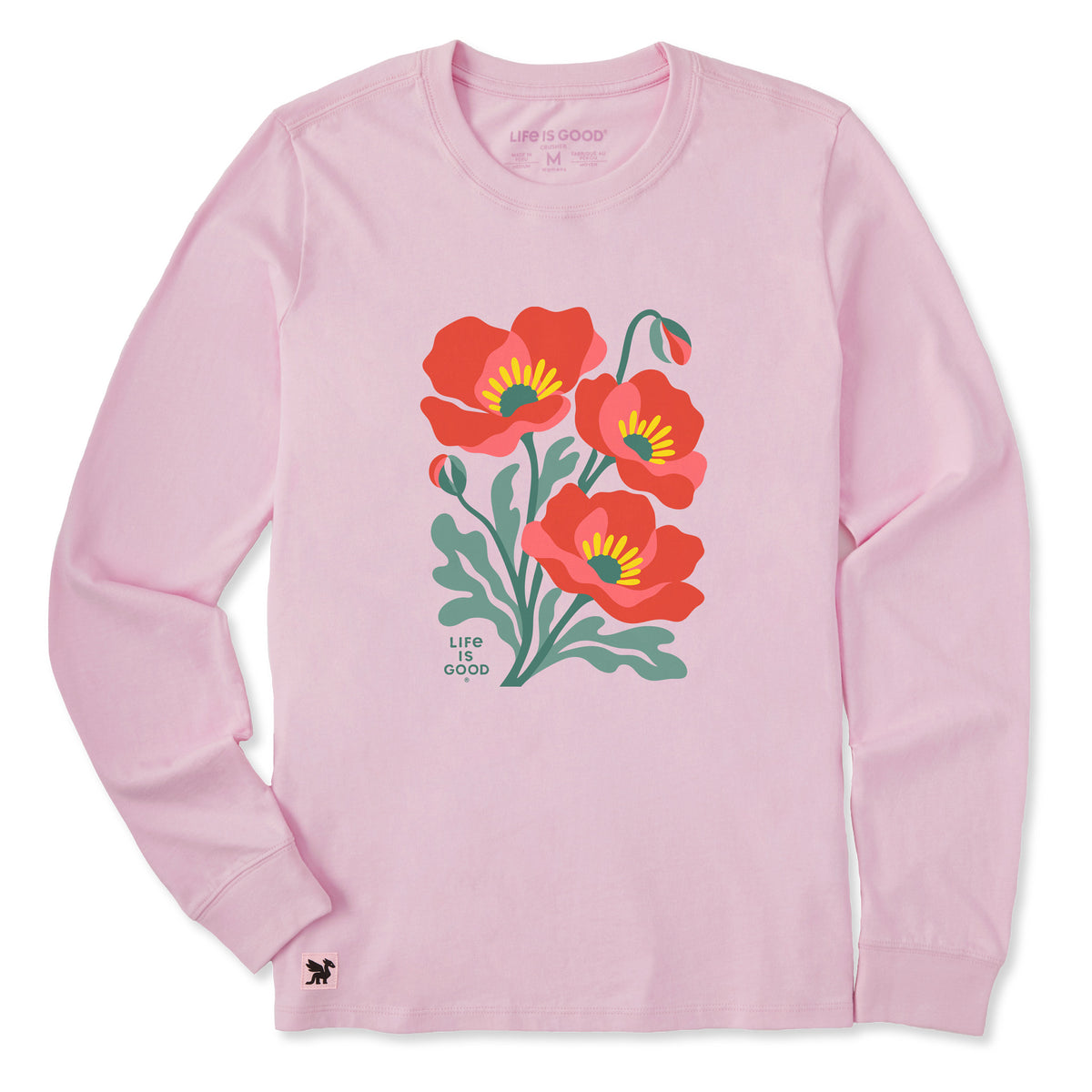 Women's Poppy Plant Long Sleeve Crusher Tee | Shop Life is Good