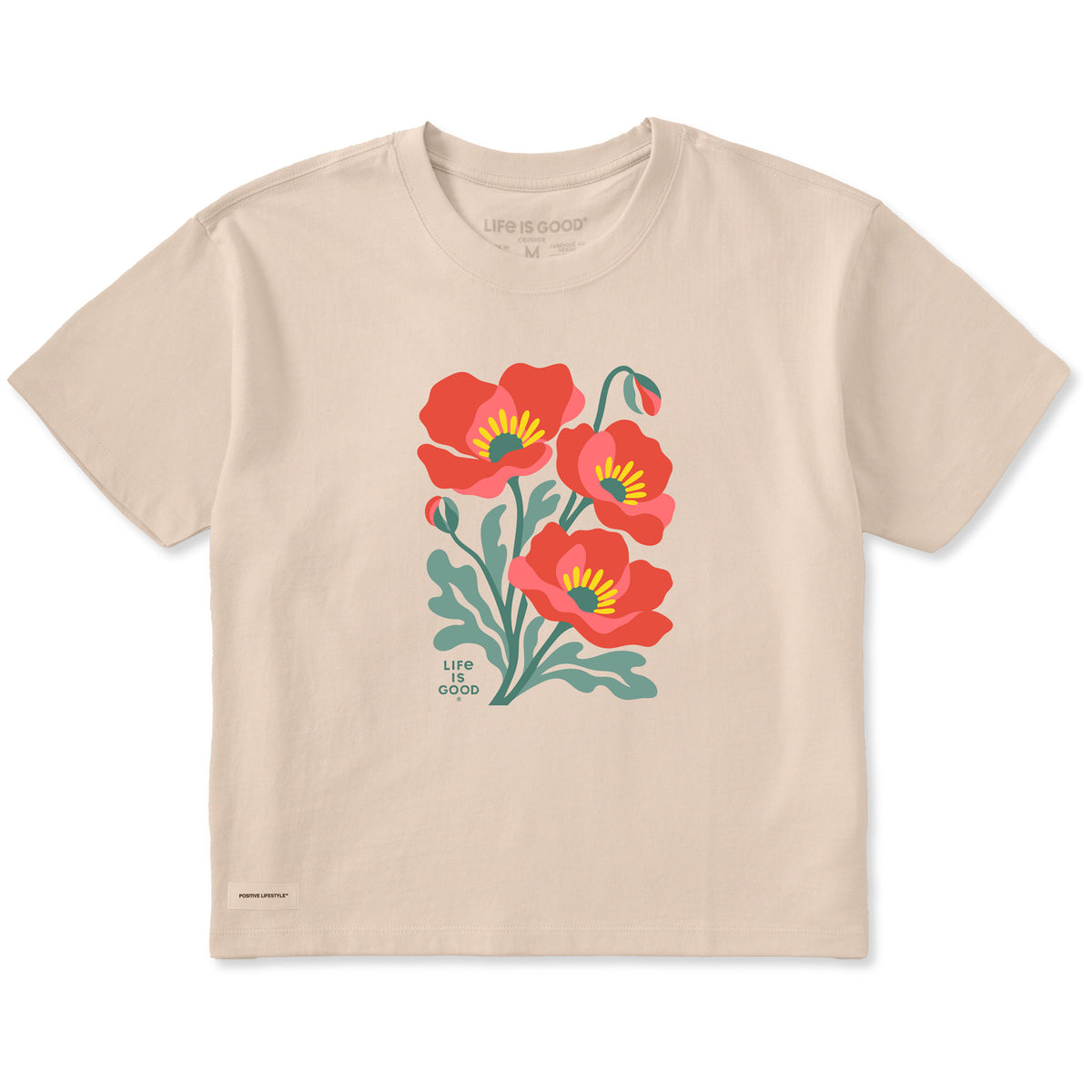 Women's Poppy Plant Short Sleeve Crusher Boxy Tee | Shop Life is Good