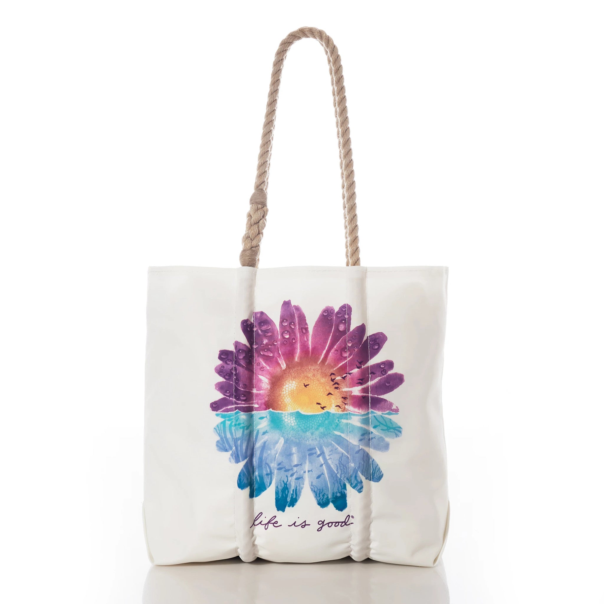Life is Good Daisy Reflection Tote
