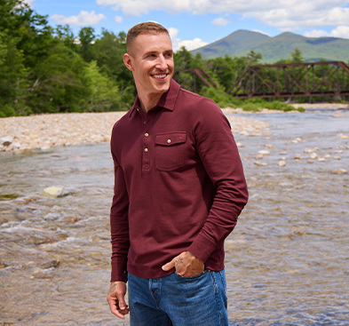 The Long Sleeve Pima Cotton Pique Polo